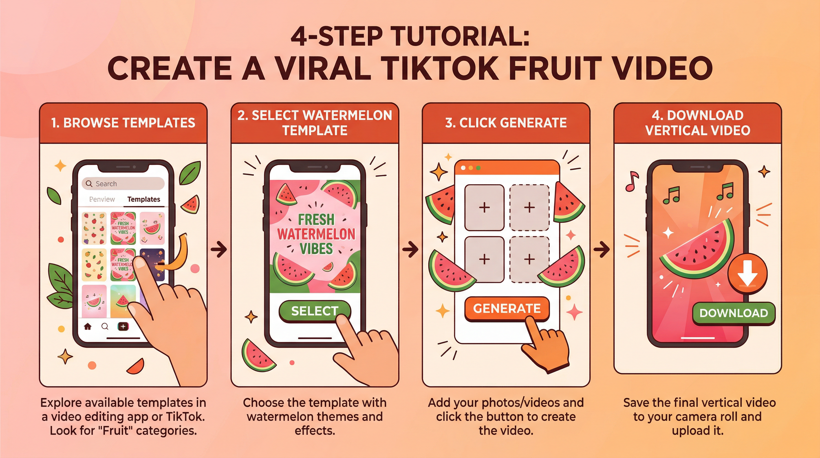 How to Create a TikTok Fruit Video