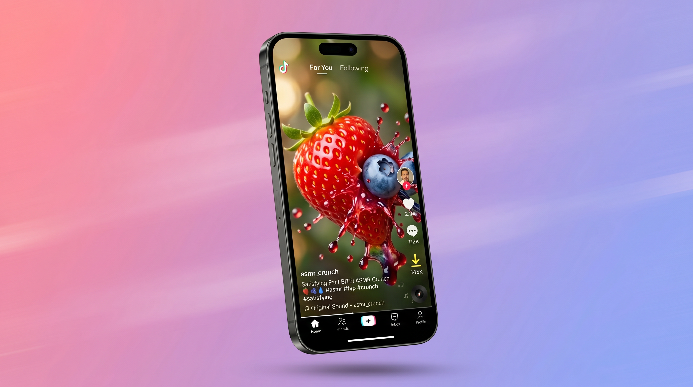 Download vertical fruit ASMR clip